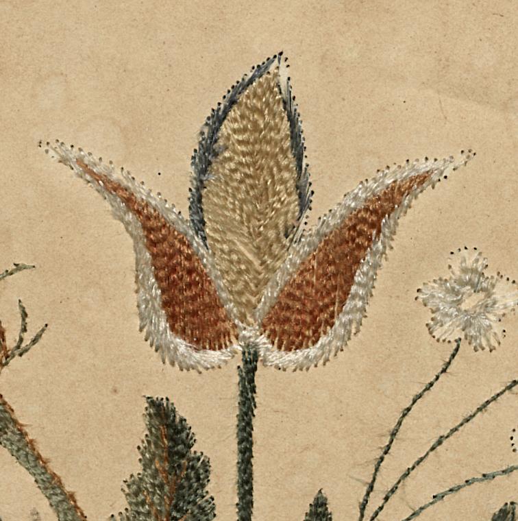 2010.0040 A Needlework Picture, Detail