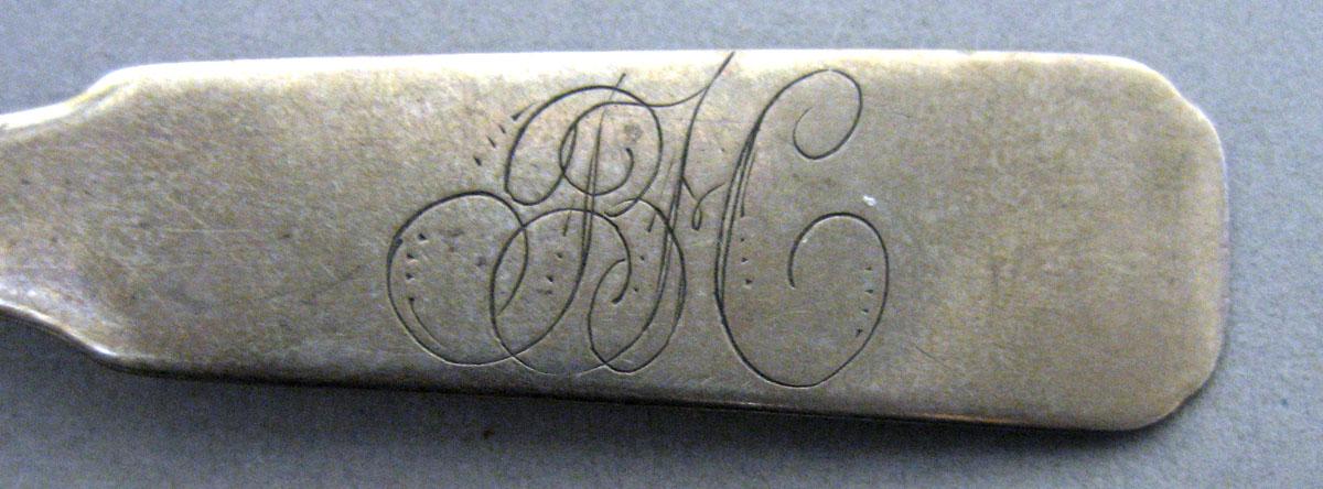 1965.0044 Silver Spoon engraving