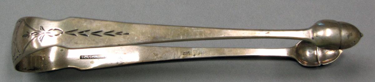 1965.3068 Silver Tongs view 2