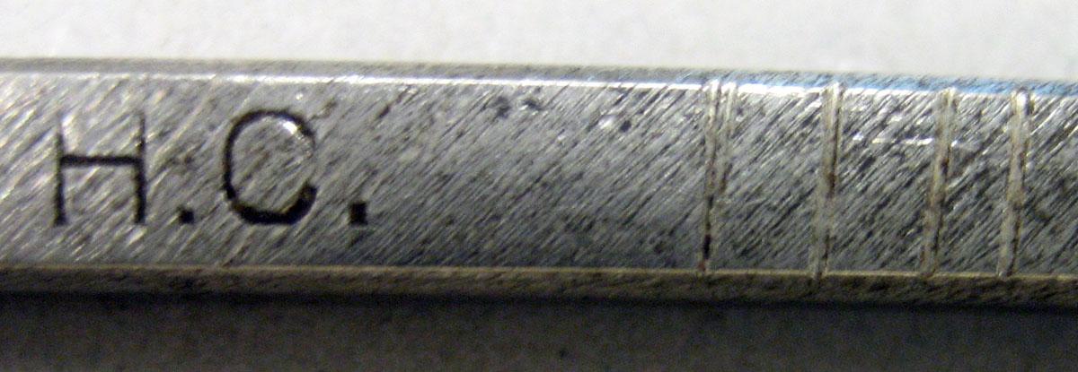 1974.0064.496 Tool (for metals) mark