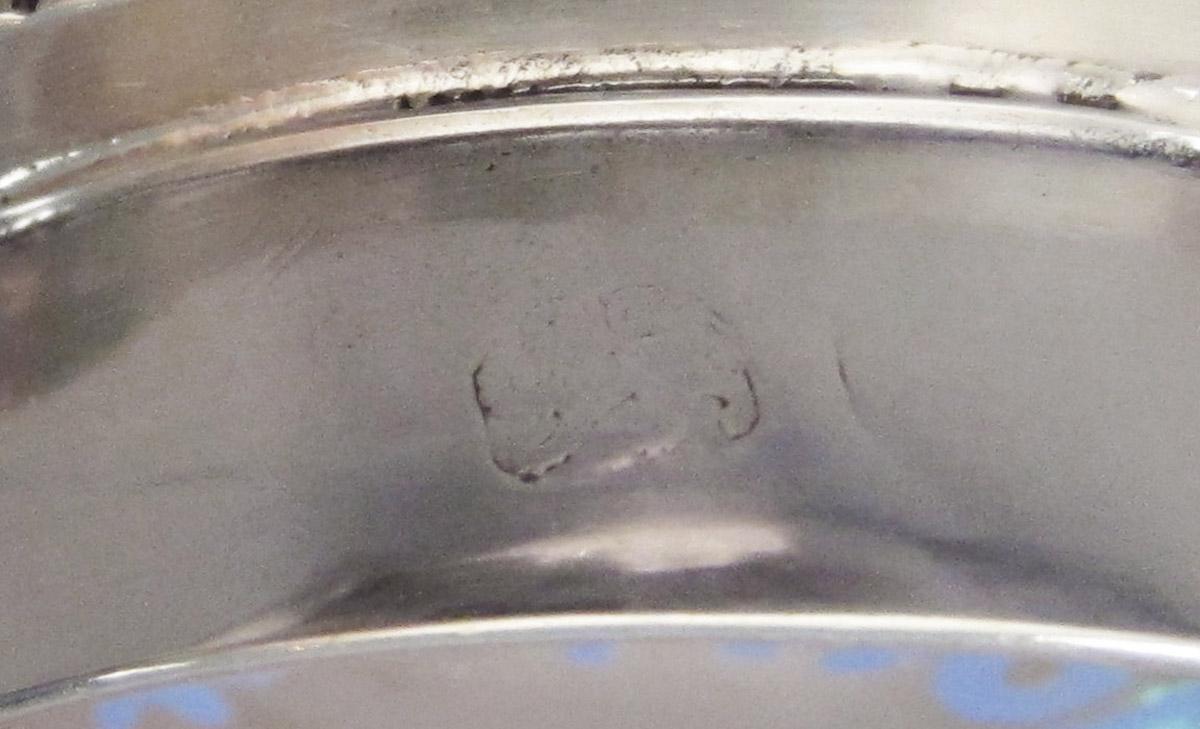 1958.2956 Inkstand, H Lid, mark
