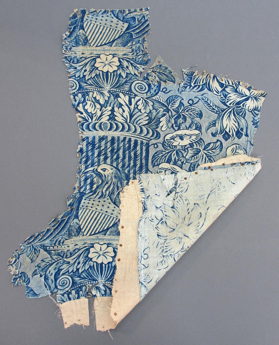 1969.5776.001 Textile, printed folded corner