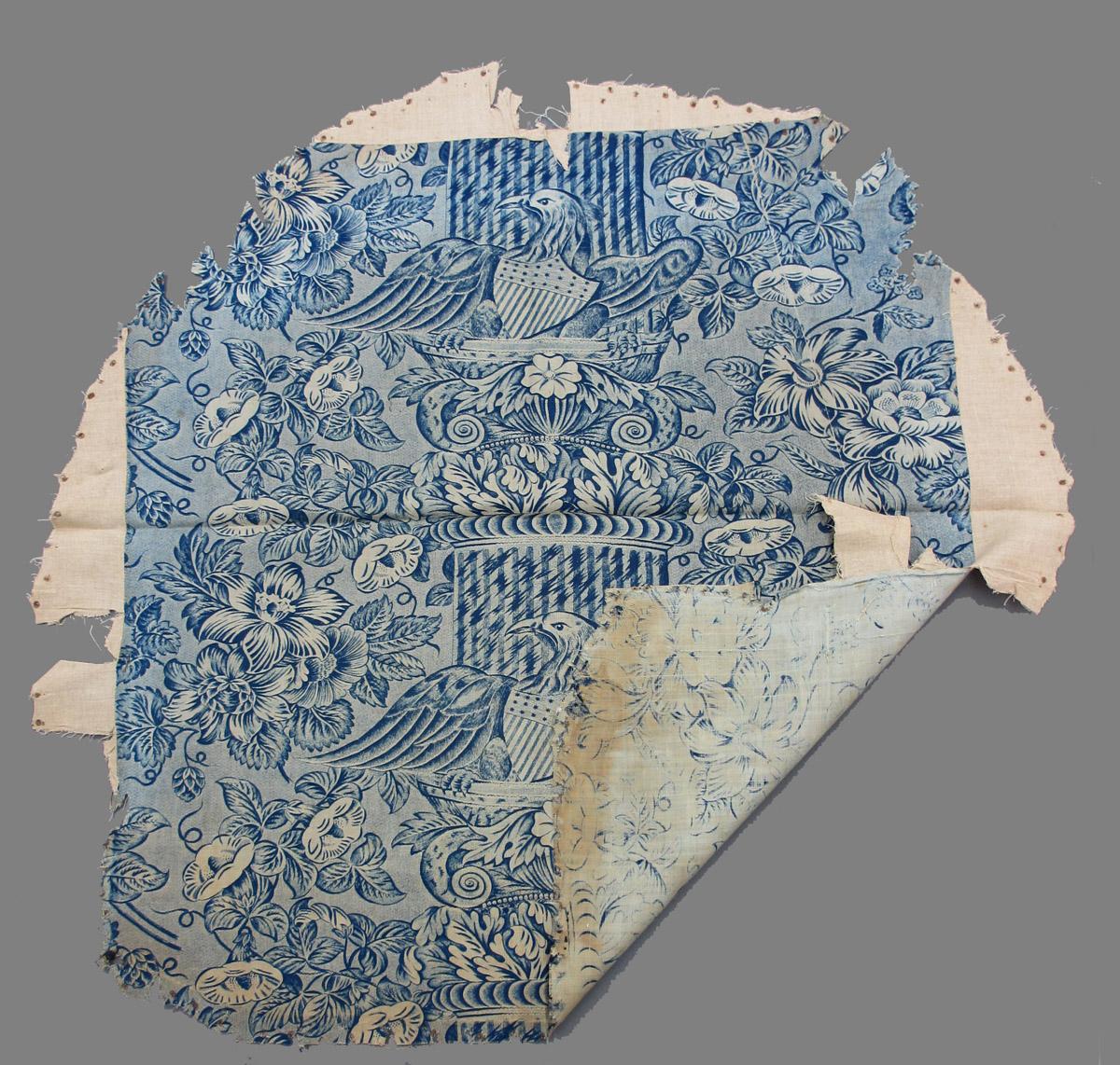 1969.5776.005 Textile, printed folded corner