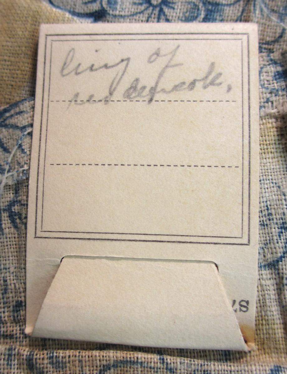 1969.5782.001 Textile, printed label underside