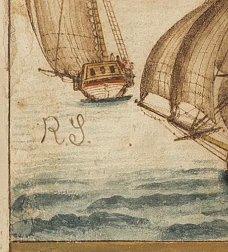 1958.2985 Drawing, detail 3