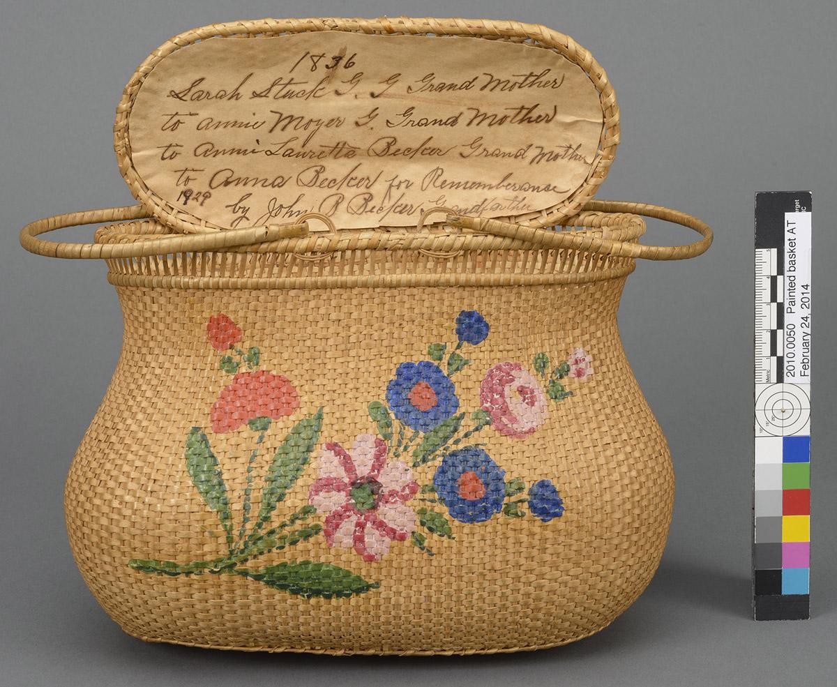 2010.0050 Basket, view 2, after conservation treatment