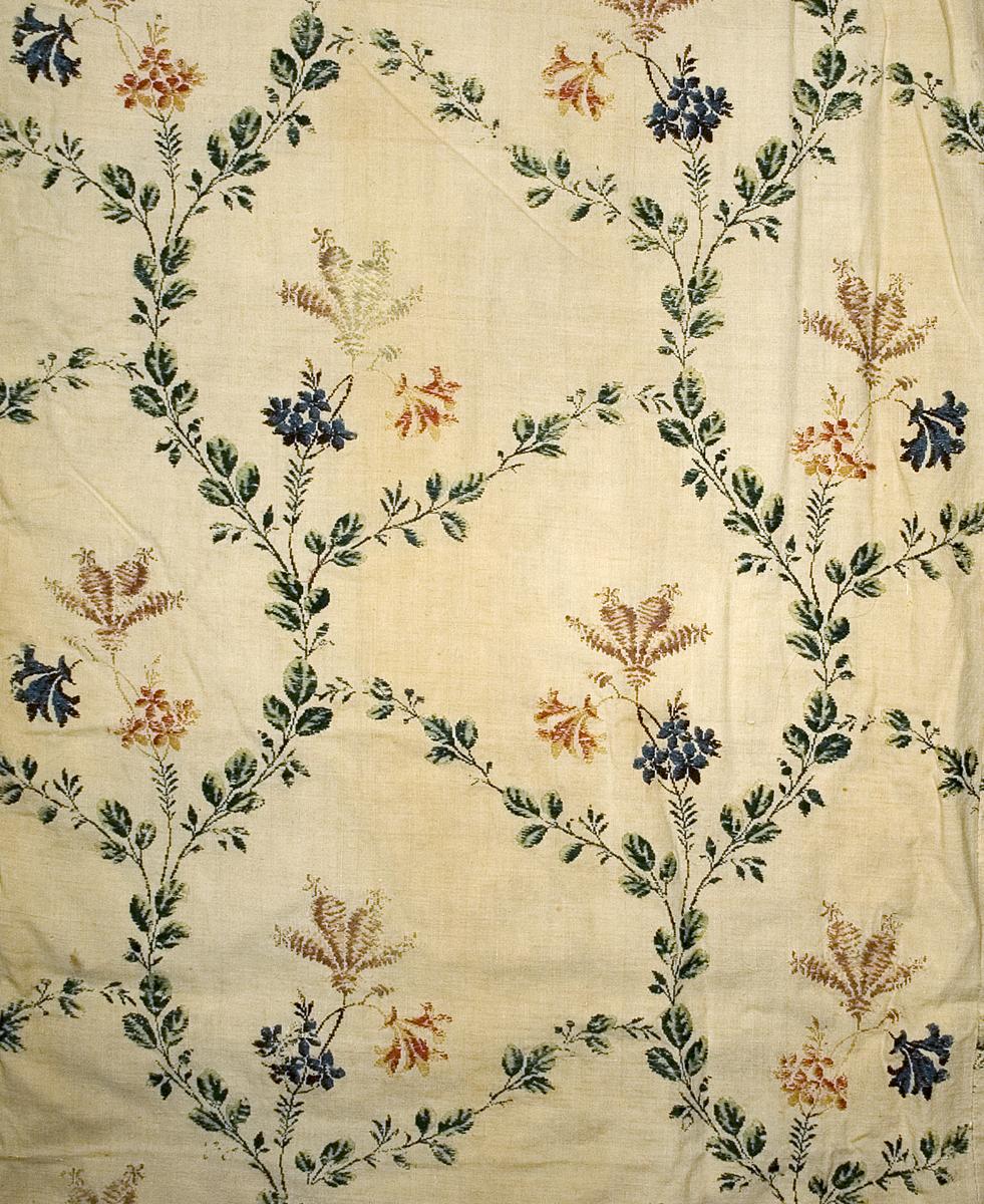 1960.0374.001 Bed Hanging, Side Curtain, Pattern Repeat