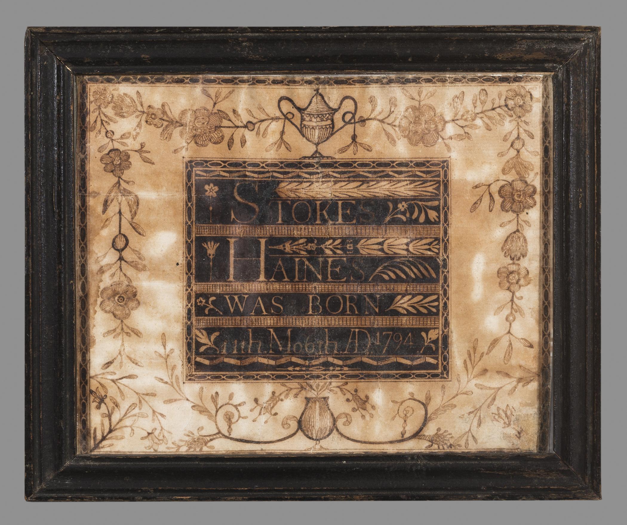 1958.0120.007 A Drawing, B Frame, view 1