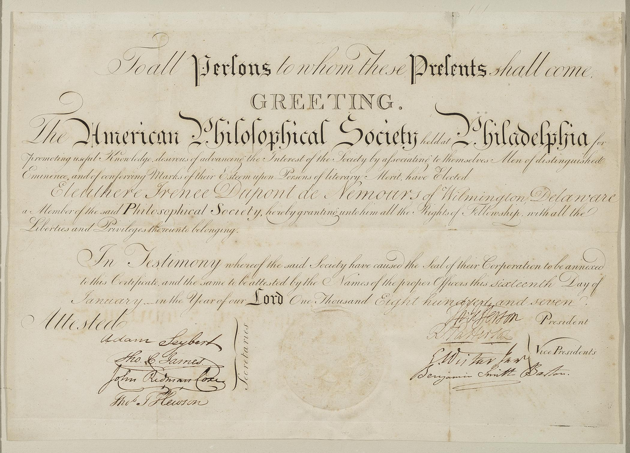 1958.3045 Certificate, view 2
