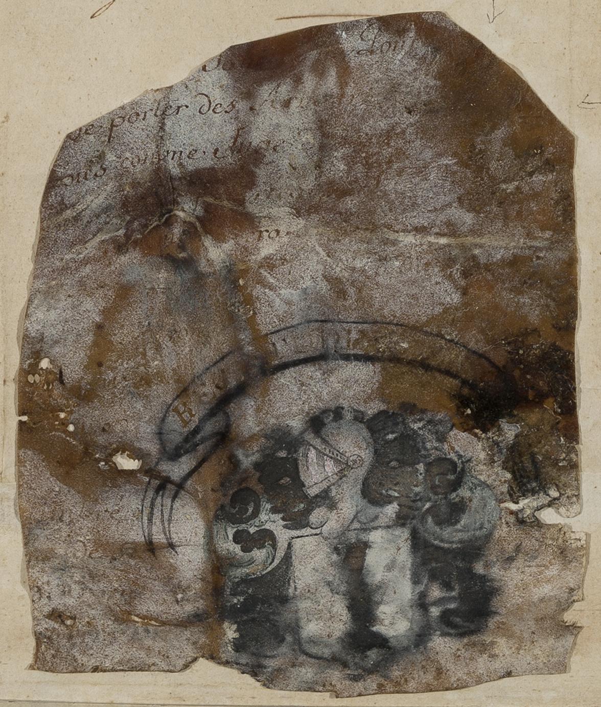 1958.3050 A Parchment fragment, detail 1