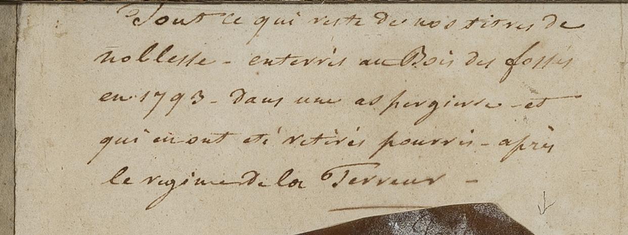 1958.3050 A Parchment fragment, detail 2