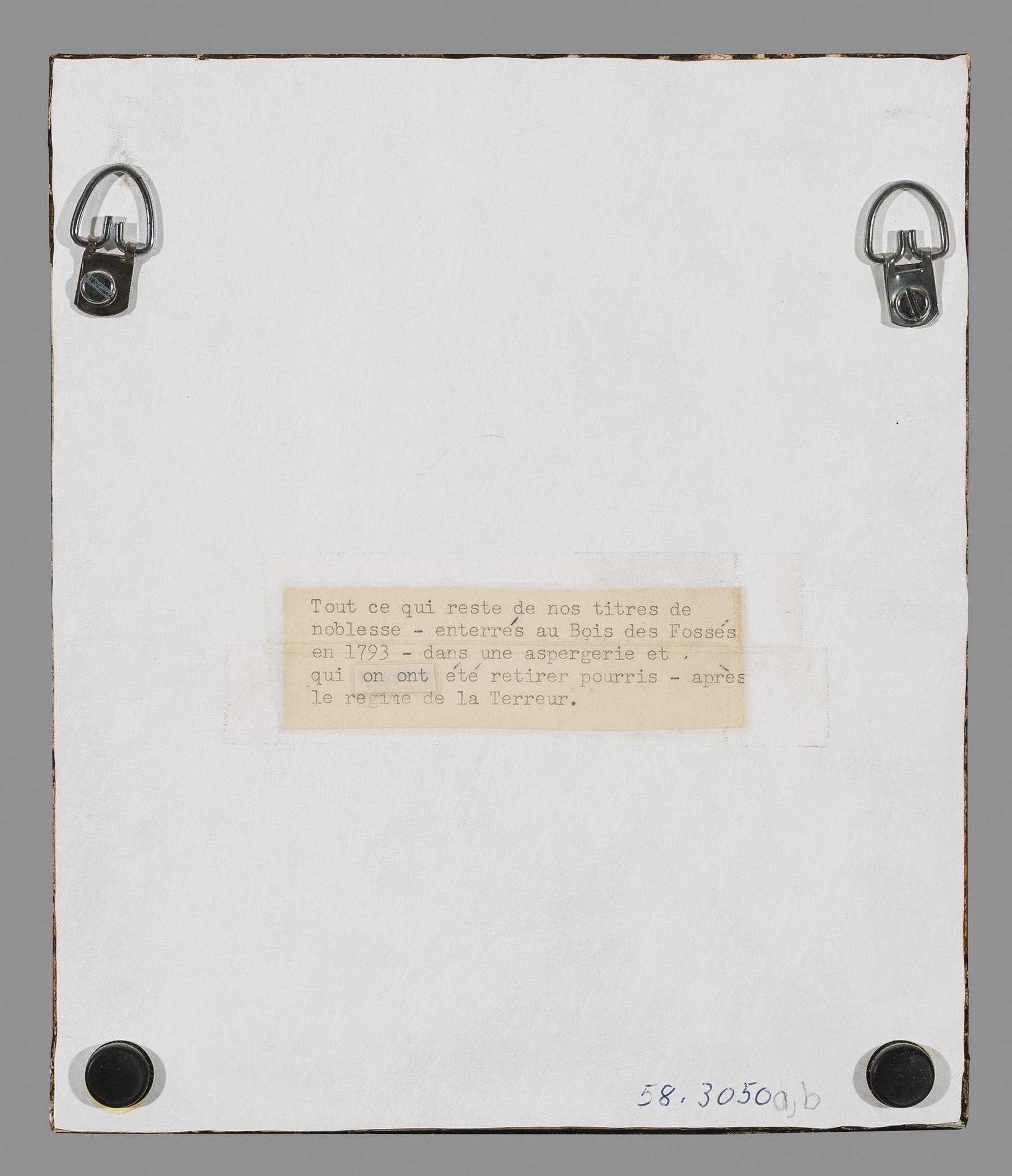 1958.3050 B Frame, view 1, reverse