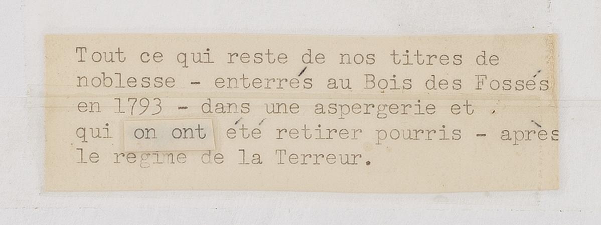 1958.3050 B Frame, detail 1, reverse