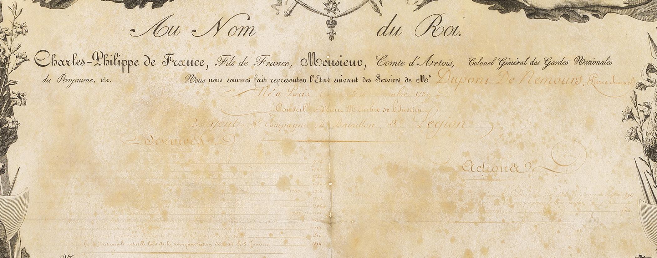 1958.3051 Certificate, detail 1