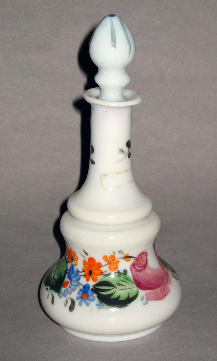 1958.3069 A, B White glass scent bottle