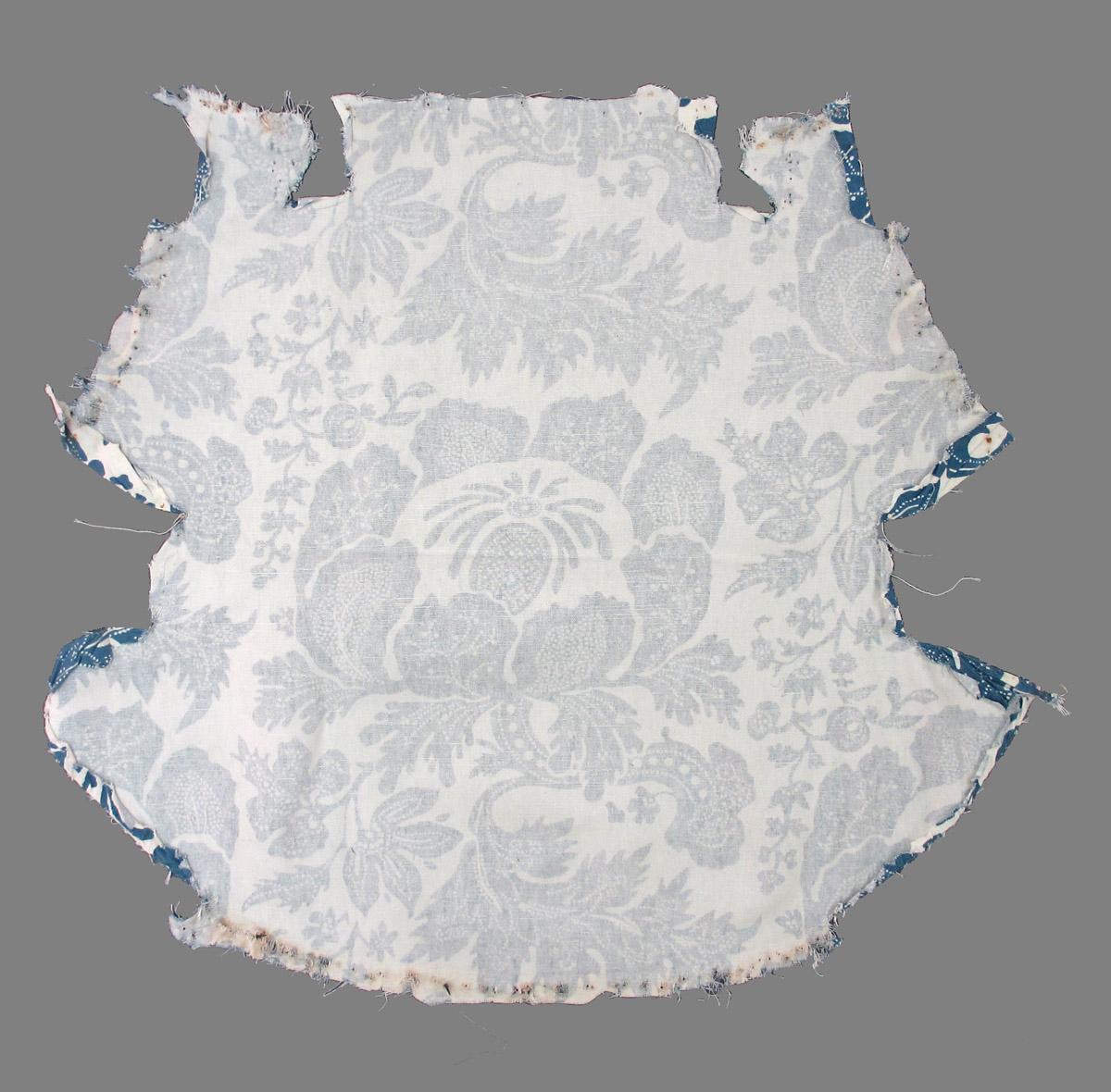 1969.7970.007 textile, printed reverse