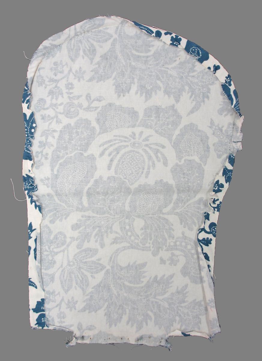 1969.7970.009 textile, printed reverse