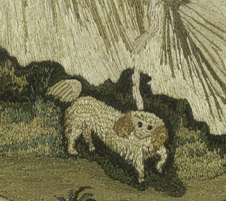 1958.3099 A Silkwork Picture, Detail 9
