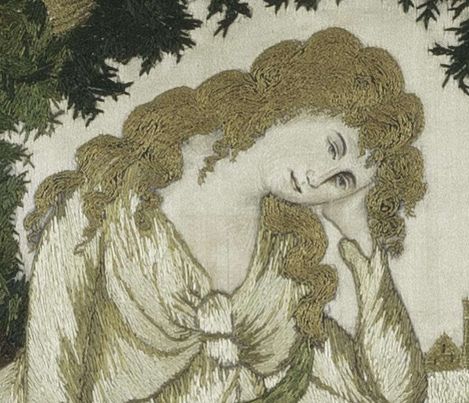 1958.3099 A Silkwork Picture, Detail 3