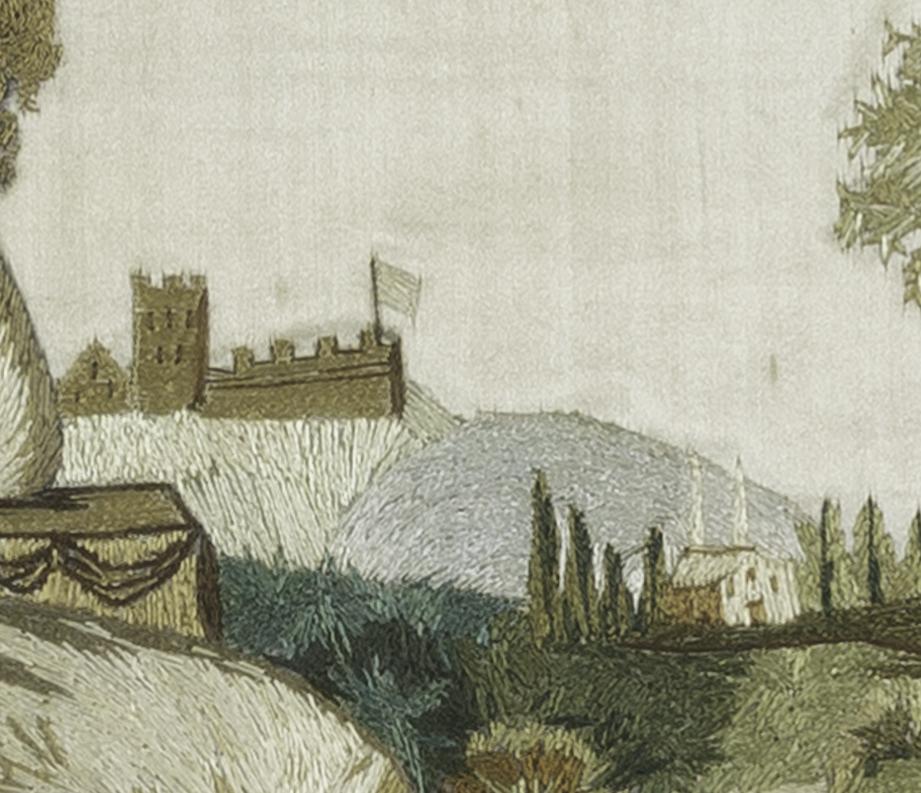 1958.3099 A Silkwork Picture, Detail 4