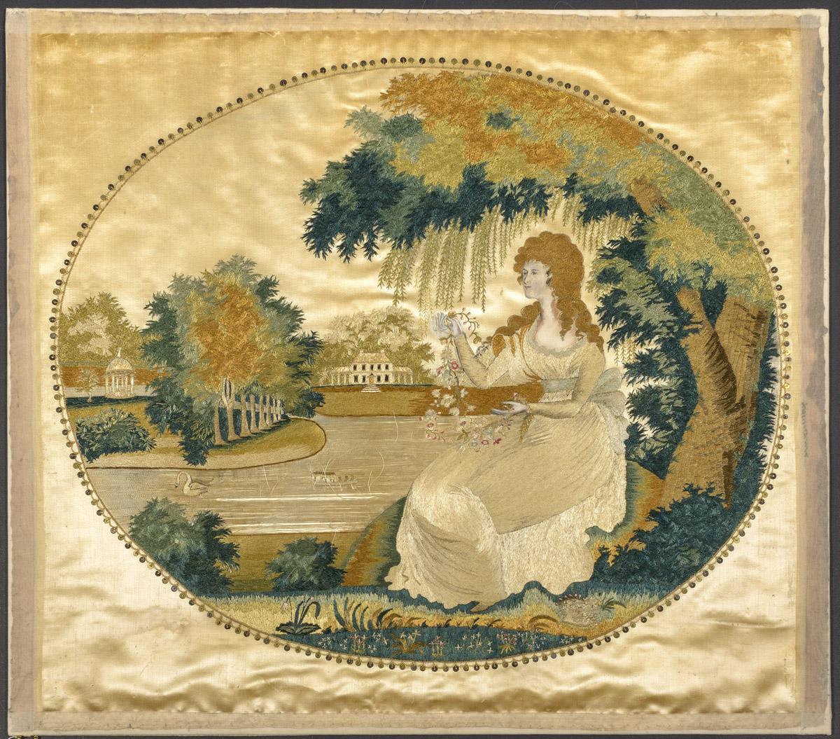 1958.3100 A Needlework picture, view 1