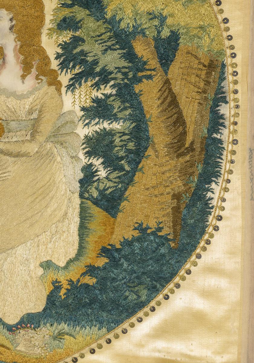 1958.3100 A Needlework picture, detail 2