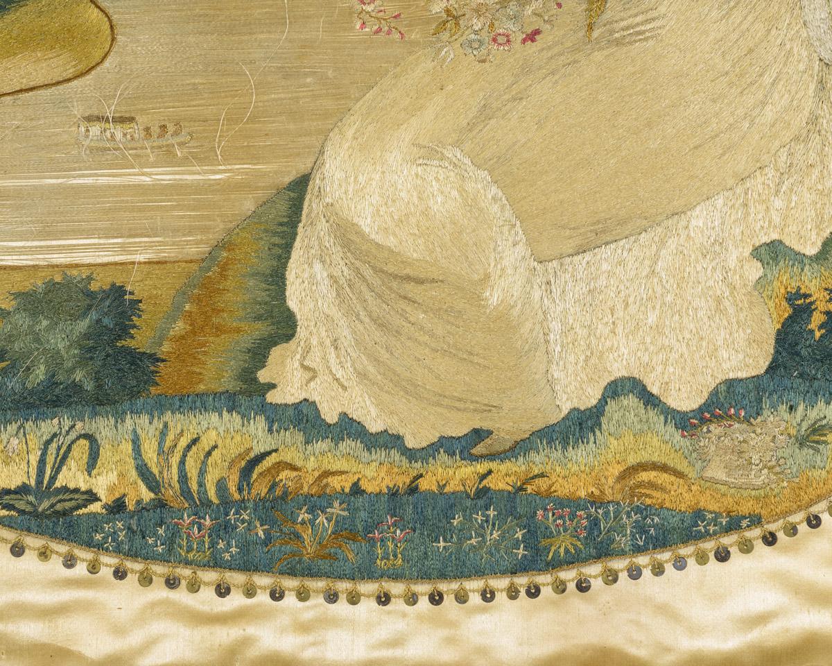 1958.3100 A Needlework picture, detail 3