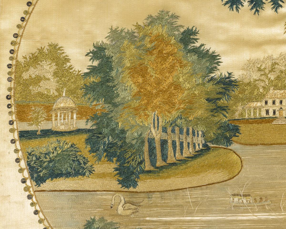 1958.3100 A Needlework picture, detail 4
