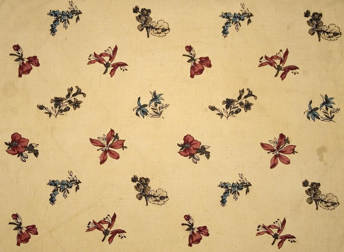 T211 textile, printed design repeat