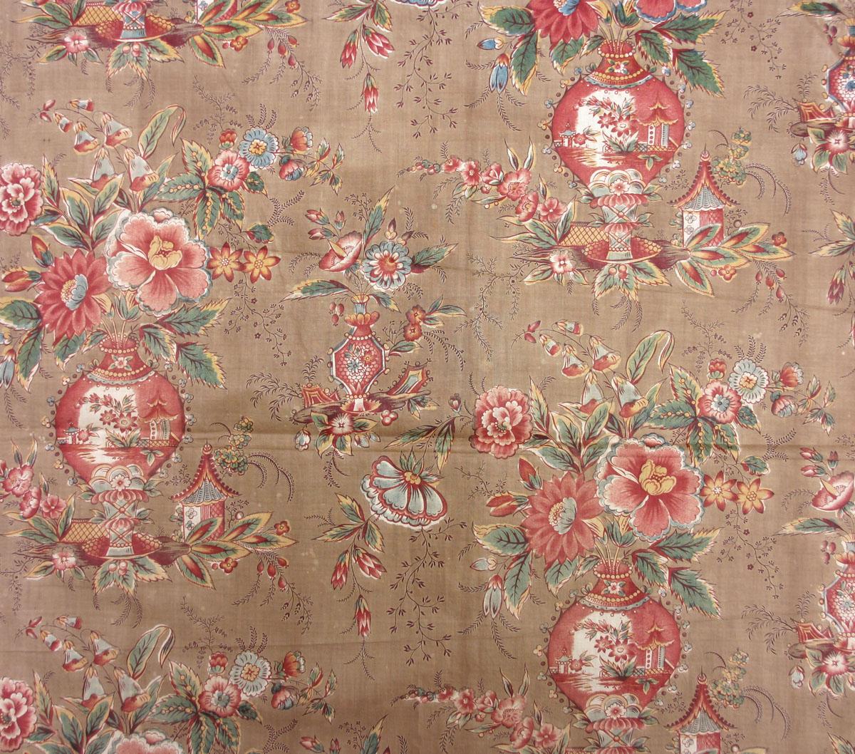 T252 textile, printed design repeat