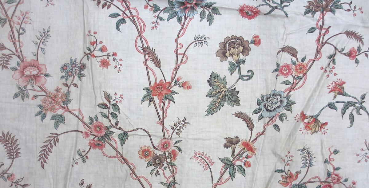 1969.8089 textile, printed repeat detail