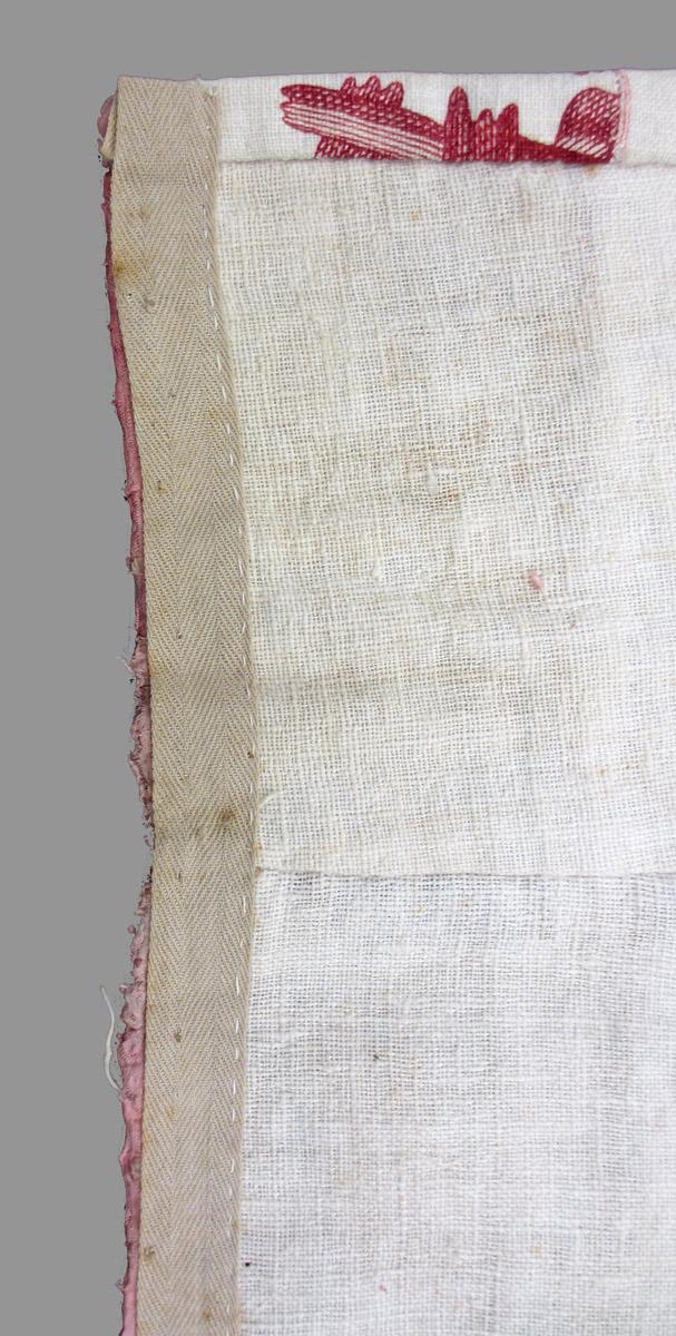 1969.8090.001 textile, printed reverse detail 2