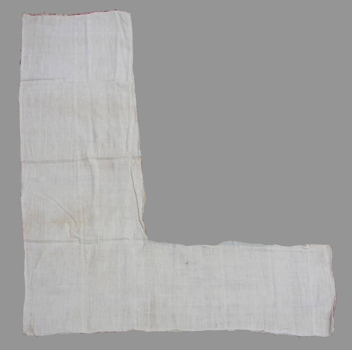 1969.8090.006 textile, printed reverse