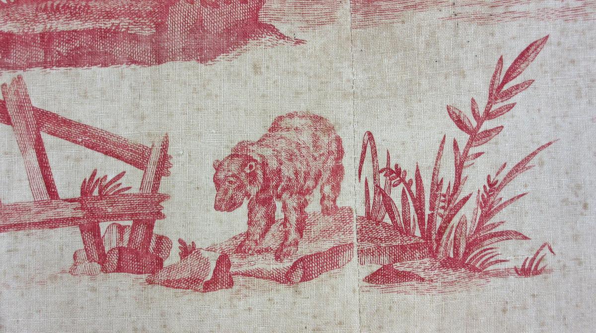 1969.8090.007 textile, printed detail 4