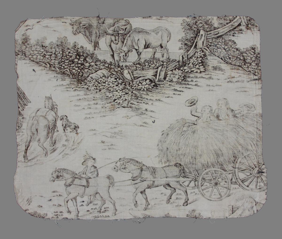 1969.8110.001 textile, printed reverse