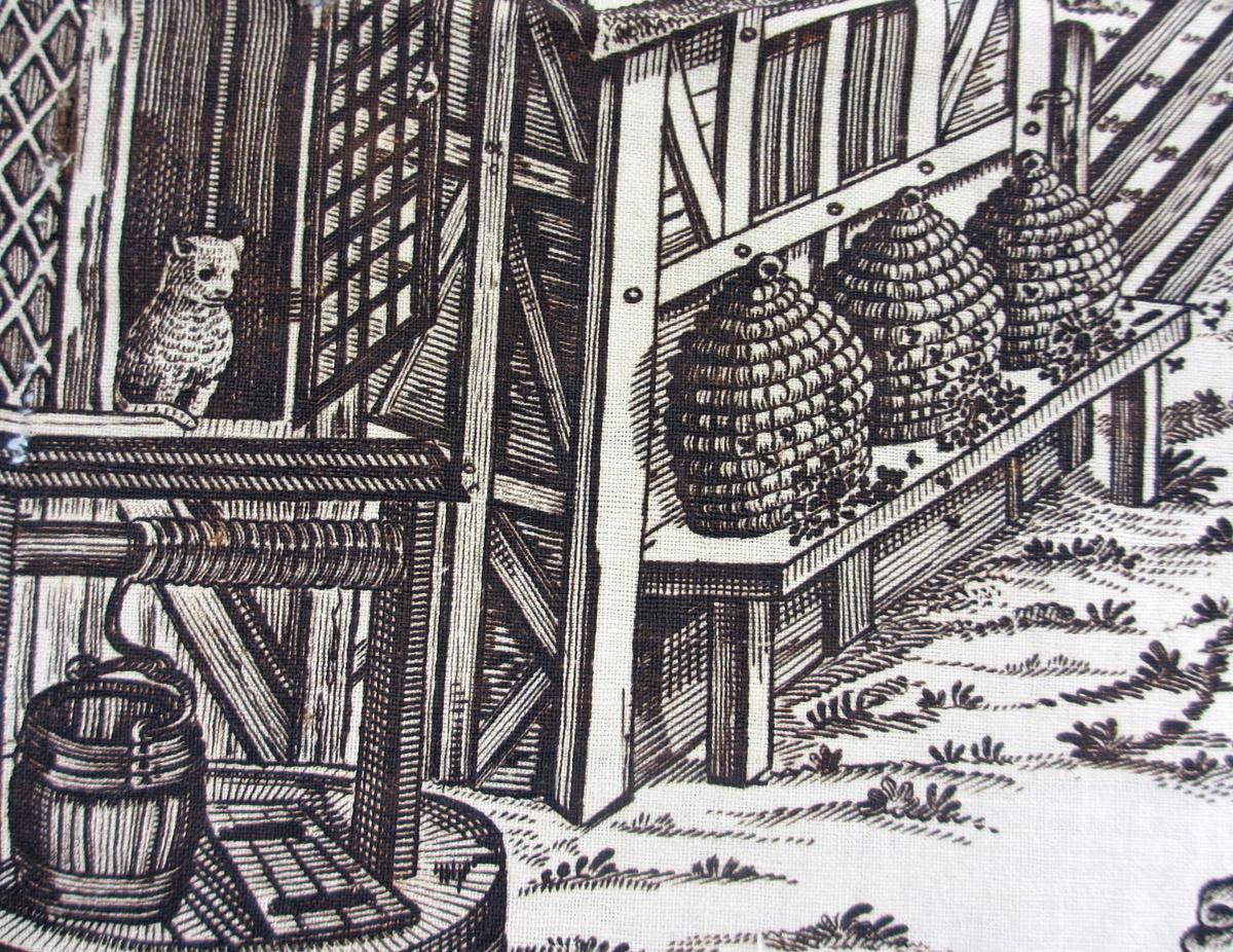 1969.8110.002 textile, printed detail 2