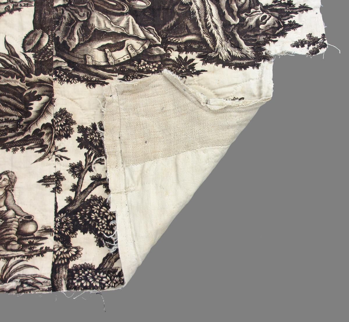 1969.8111.001 textile, printed folded corner