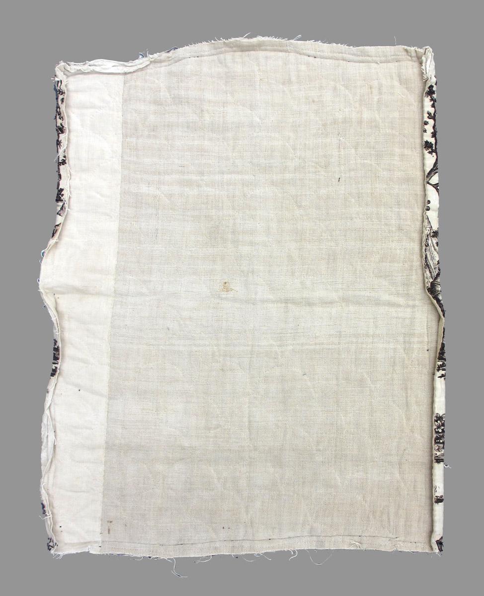 1969.8111.003 textile, printed reverse
