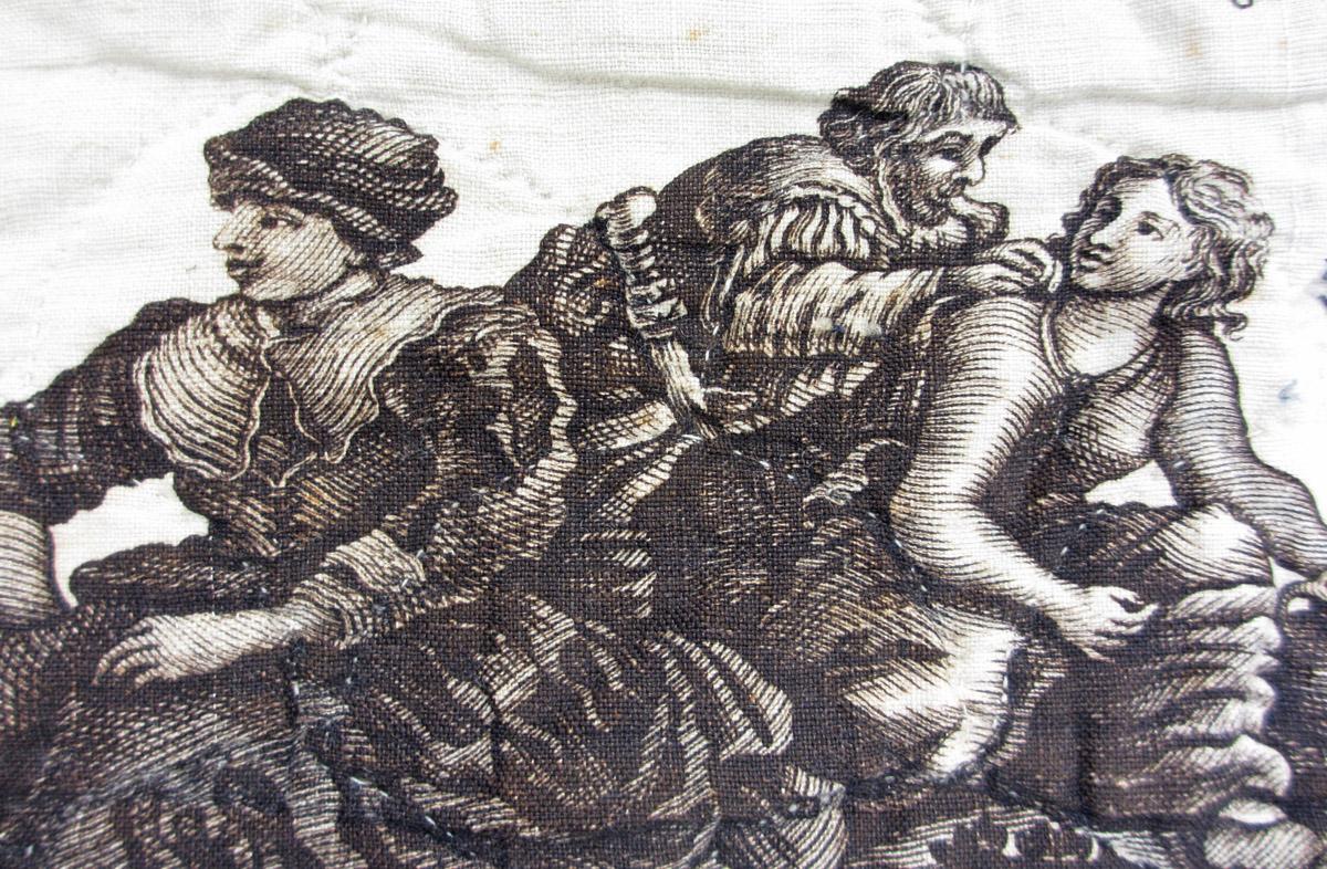 1969.8111.009 textile, printed detail 1