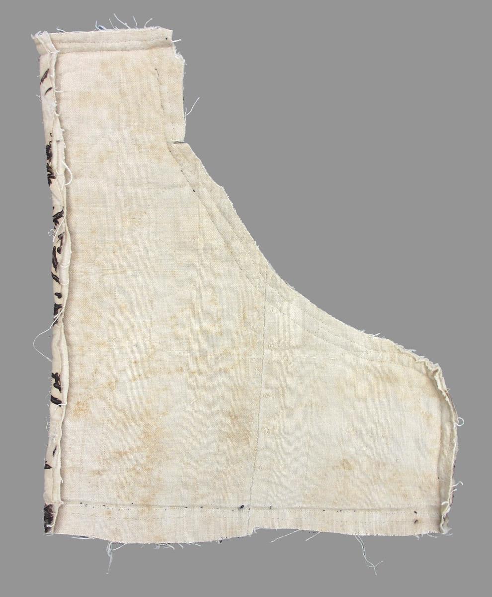 1969.8111.013 textile, printed reverse