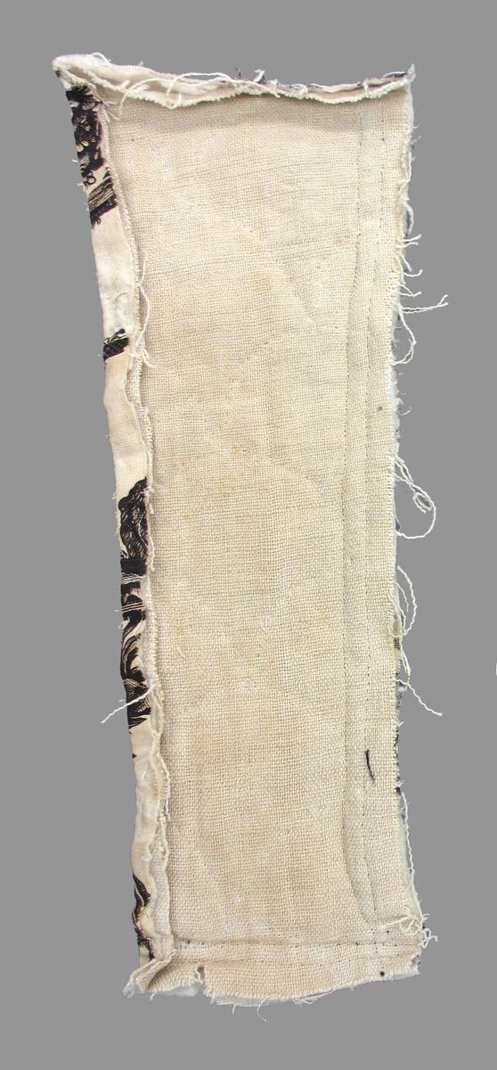 1969.8111.019 textile, printed reverse