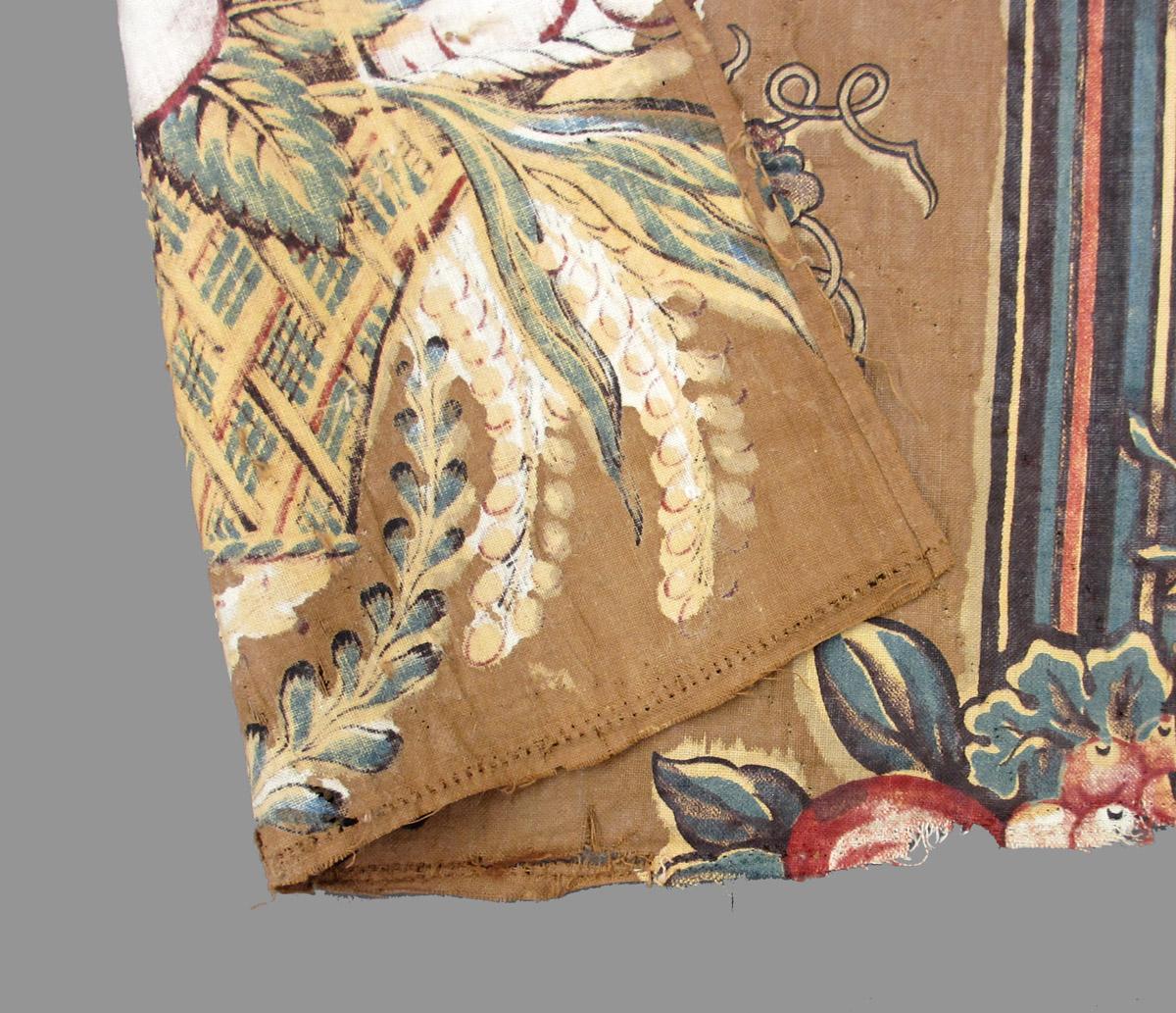 1969.8142.003 textile, printed folded corner