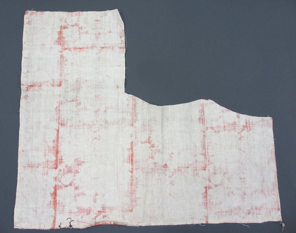 1969.8199.001 Textile, printed reverse