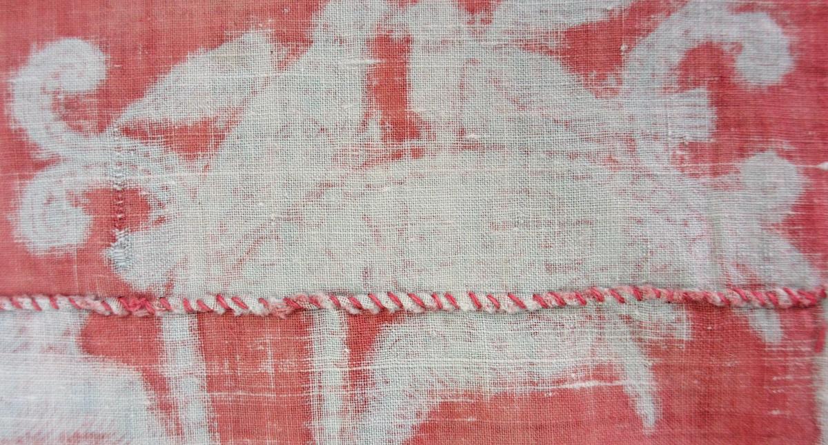 1969.8171.005 textile, printed reverse detail 2