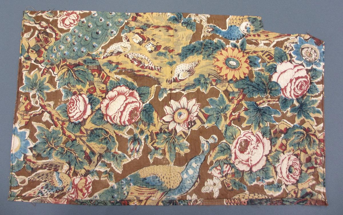 1969.8229.007 Textile, printed reverse