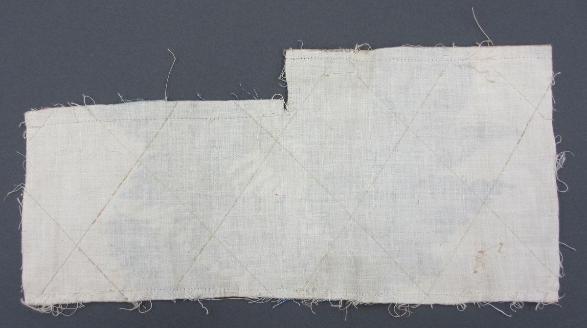 1969.8241.007 Textile, printed reverse