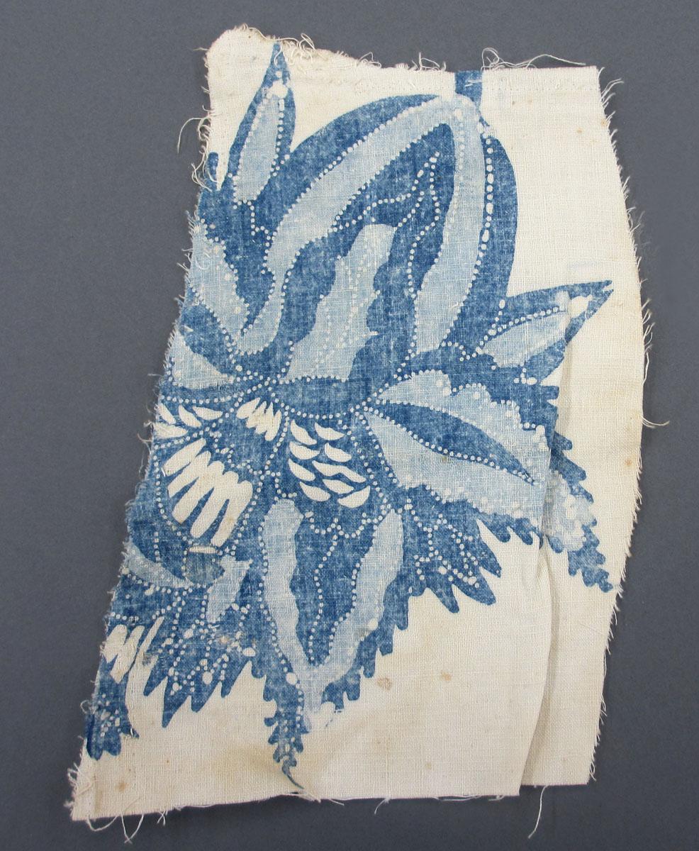 1969.8241.011 Textile fragment, printed obverse
