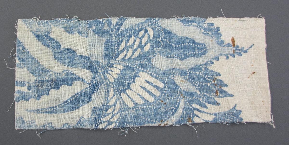 1969.8241.012 Textile fragment, printed obverse