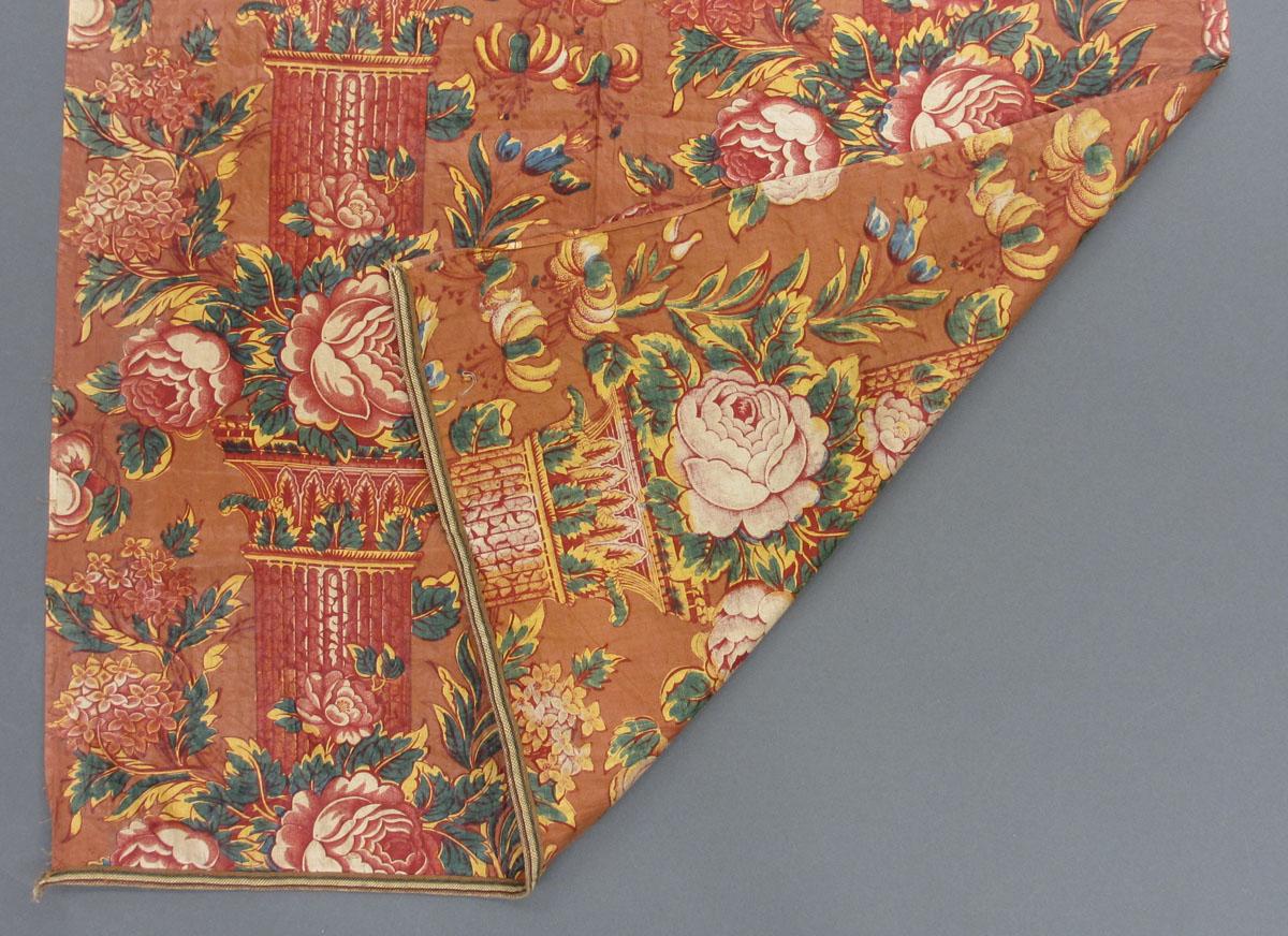 1969.3780.007 Textile, printed partial folded corner