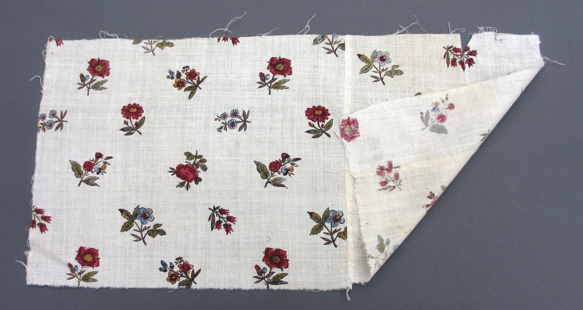 1969.8223.003 Textile, printed folded corner